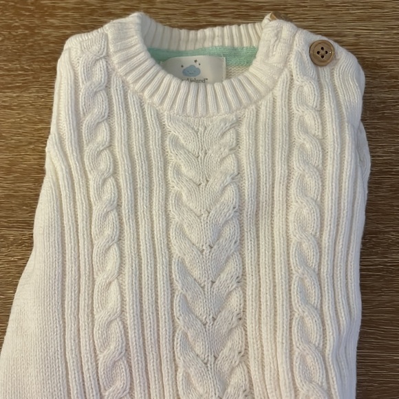 cloud island One Pieces Nwot Luxe Cable Knit Onesie Gender Neutral Poshmark